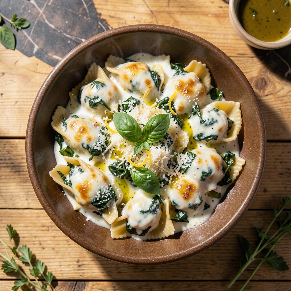 Stuffed Shells Recipe White Sauce: Cheesy Ricotta and Spinach Pocketed in Al Dente Pasta