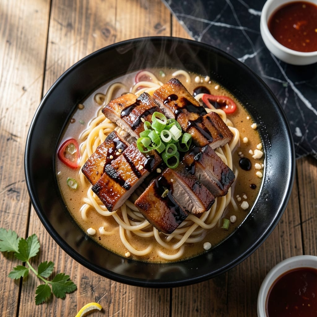 Asian BBQ Pork Noodle Soup Recipe: Umami-Rich Broth With Chewy Noodles