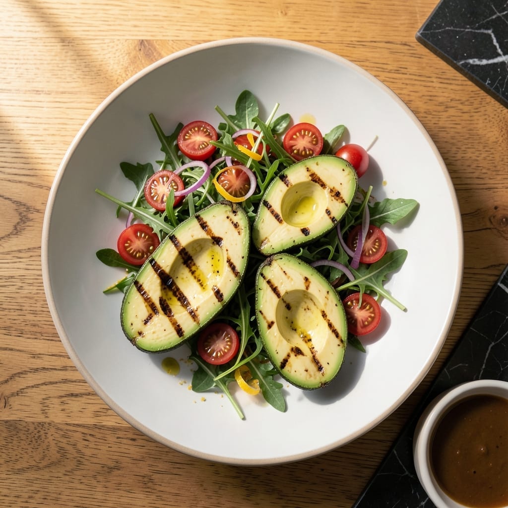 Grilled Avocado Salad Recipe: Smoky Creaminess Meets Fresh Greens