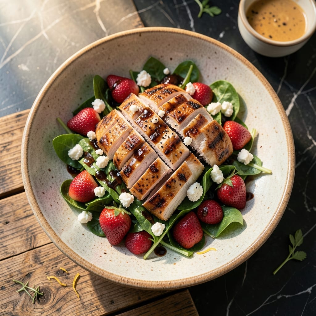 Longhorn Steakhouse Grilled Chicken Strawberry Salad Recipe: Copycat Restaurant Flavor at Home