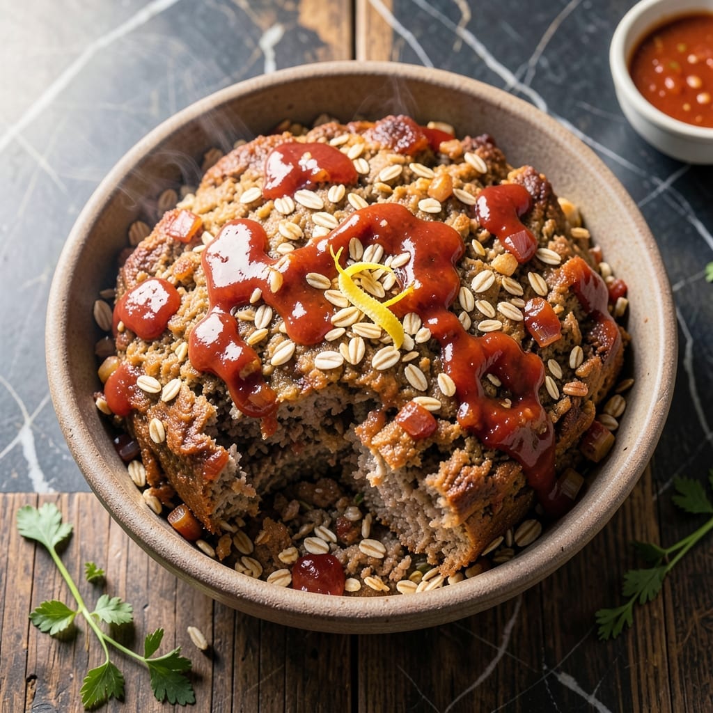 Meatloaf Recipe With Oats: Moist Texture With a Savory Glaze Meatloaf Recipe With Oats: Moist Texture With a Savory Glaze