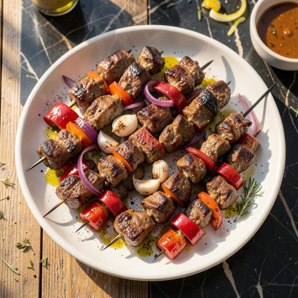 Ground Beef Kabob Recipe Mediterranean: Skewered Spice-Infused Delight