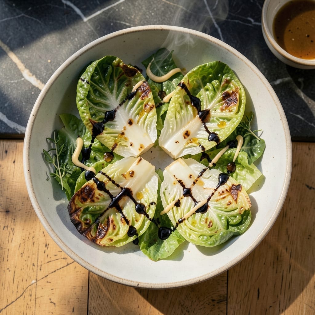 Grilled Lettuce Salad Recipe: Charred Leaves with Bold Flavor