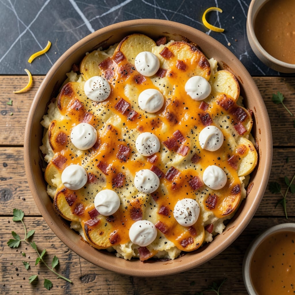 Twice Baked Potatoes Casserole Recipe: Loaded With Cheese and Bacon
