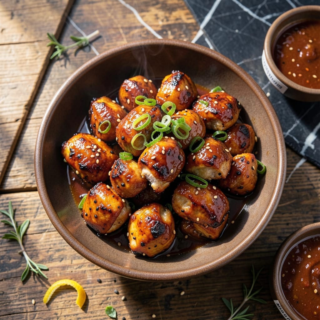 Barbecue Chicken Bites Recipe: Sweet Heat Party Poppers