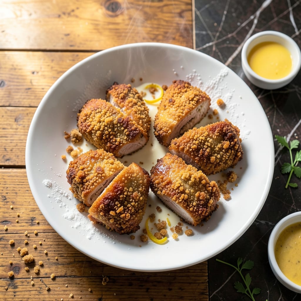 Fried Pork Chop Recipe With Bread Crumbs: Crunchy Coating and Juicy Meat Fried Pork Chop Recipe With Bread Crumbs: Crunchy Coating and Juicy Meat