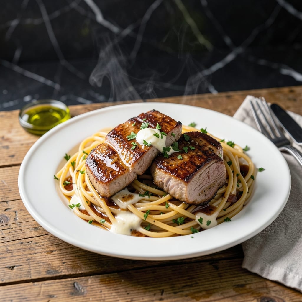 Pork Chops and Noodles Recipe: Savory Pan-Seared Meal in One Skillet