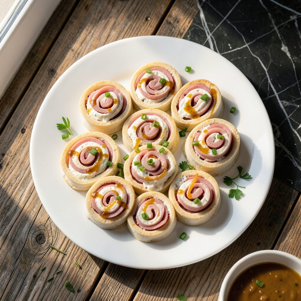 Recipe for Pinwheels Ham Cream Cheese: Flaky Layers With Savory Swirls