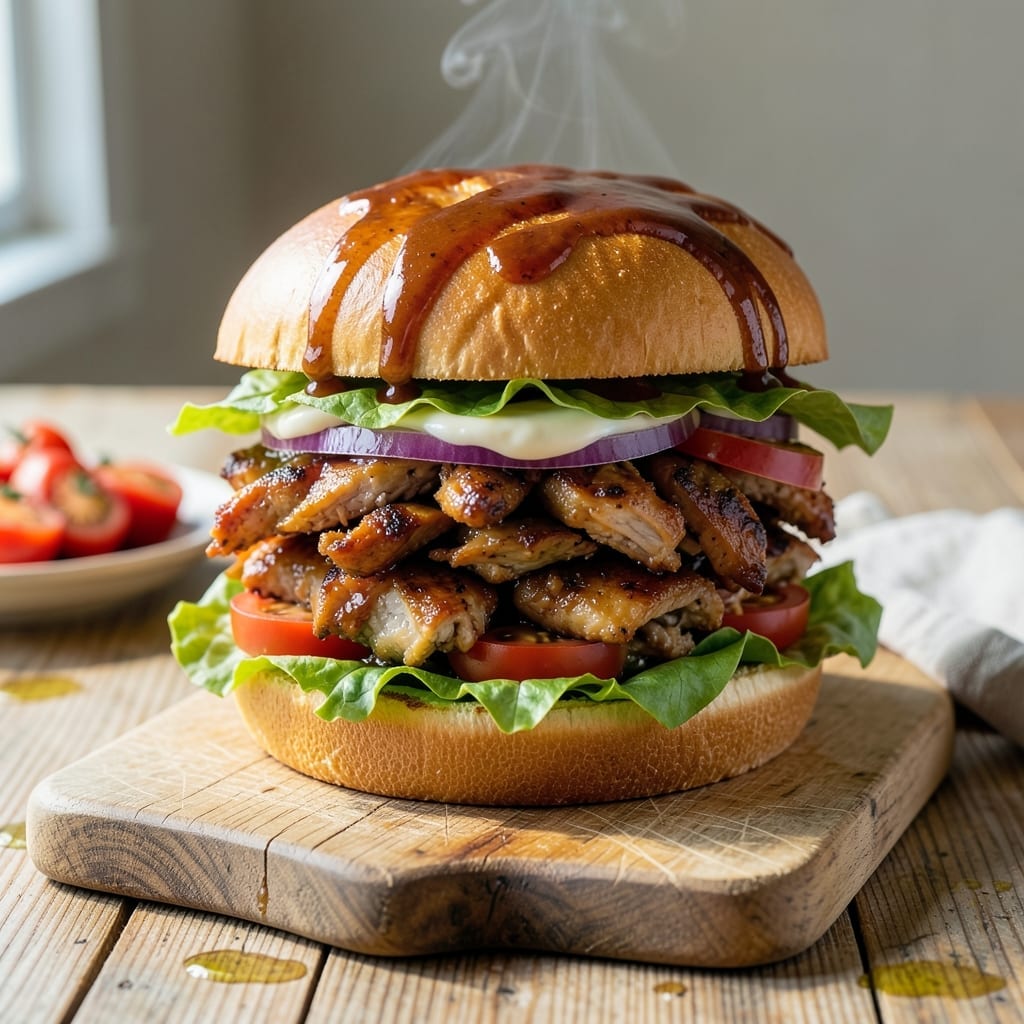 Barbecue Chicken Salad Sandwich Recipe: Smoky Crunch in Every Bite