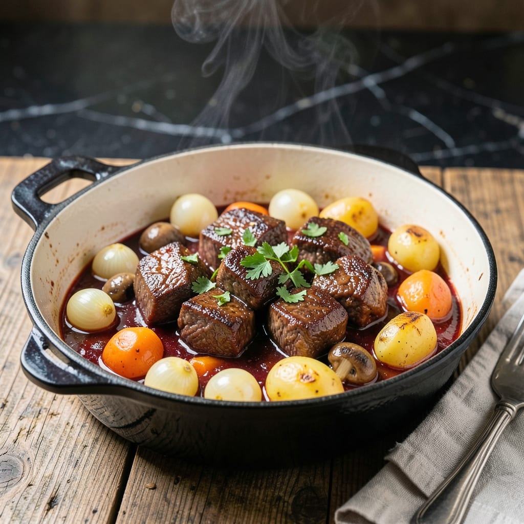 Recipe Beef Bourguignon Best Recipe: French Bistro-Style Braised Beef