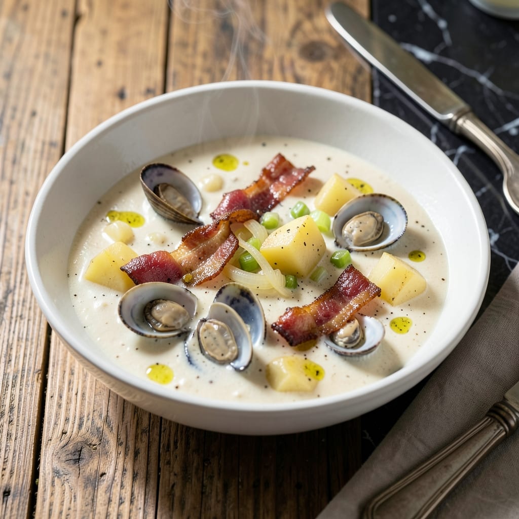 Doogers Clam Chowder Recipe: New England-Style Creamy Bowl Doogers Clam Chowder Recipe: New England-Style Creamy Bowl