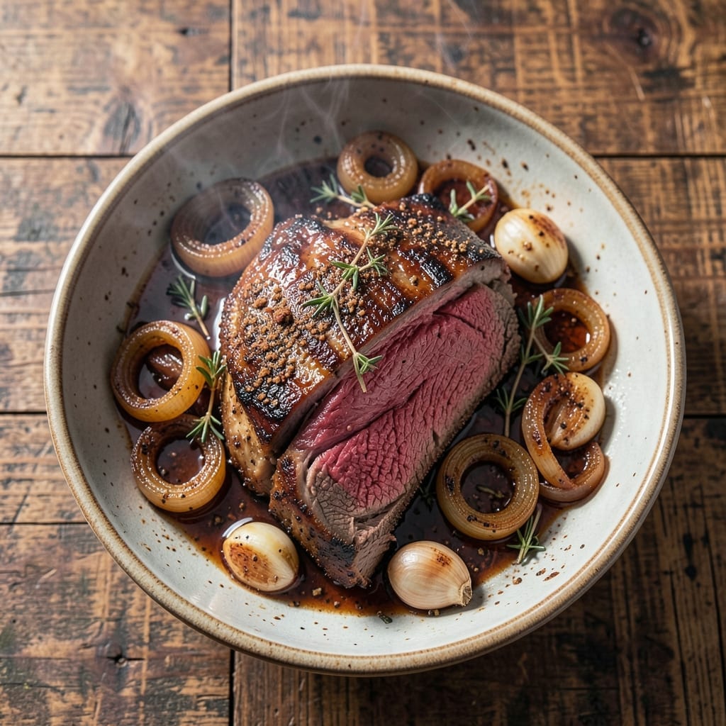 Beef Sirloin Tip Roast Recipe BBQ: Smoky Charred Crust Without the Pit