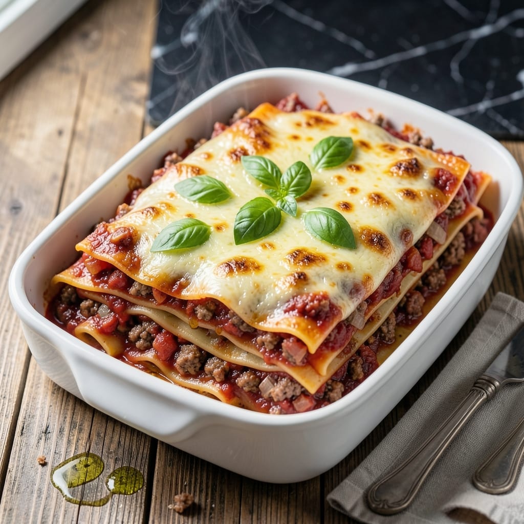 Lasagna Recipe With Sausage and Beef: Three-Meat Layers of Italian Comfort