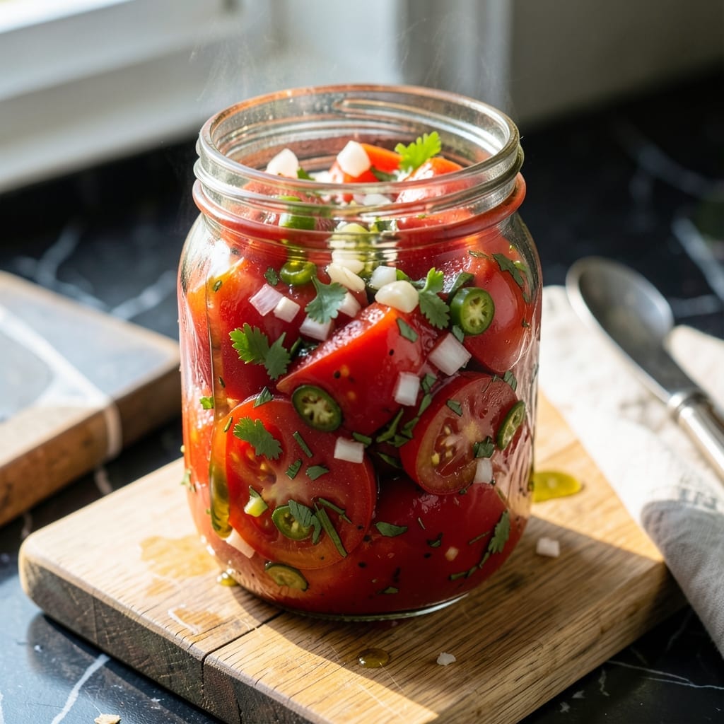 Salsa Recipe for Canning Without Peeling Tomatoes: Skin-On Flavor Preservation