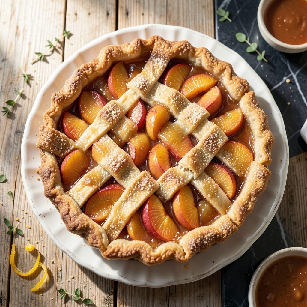Old Fashioned Peach Pie Recipe Easy: Buttery Crust With Juicy Summer Filling