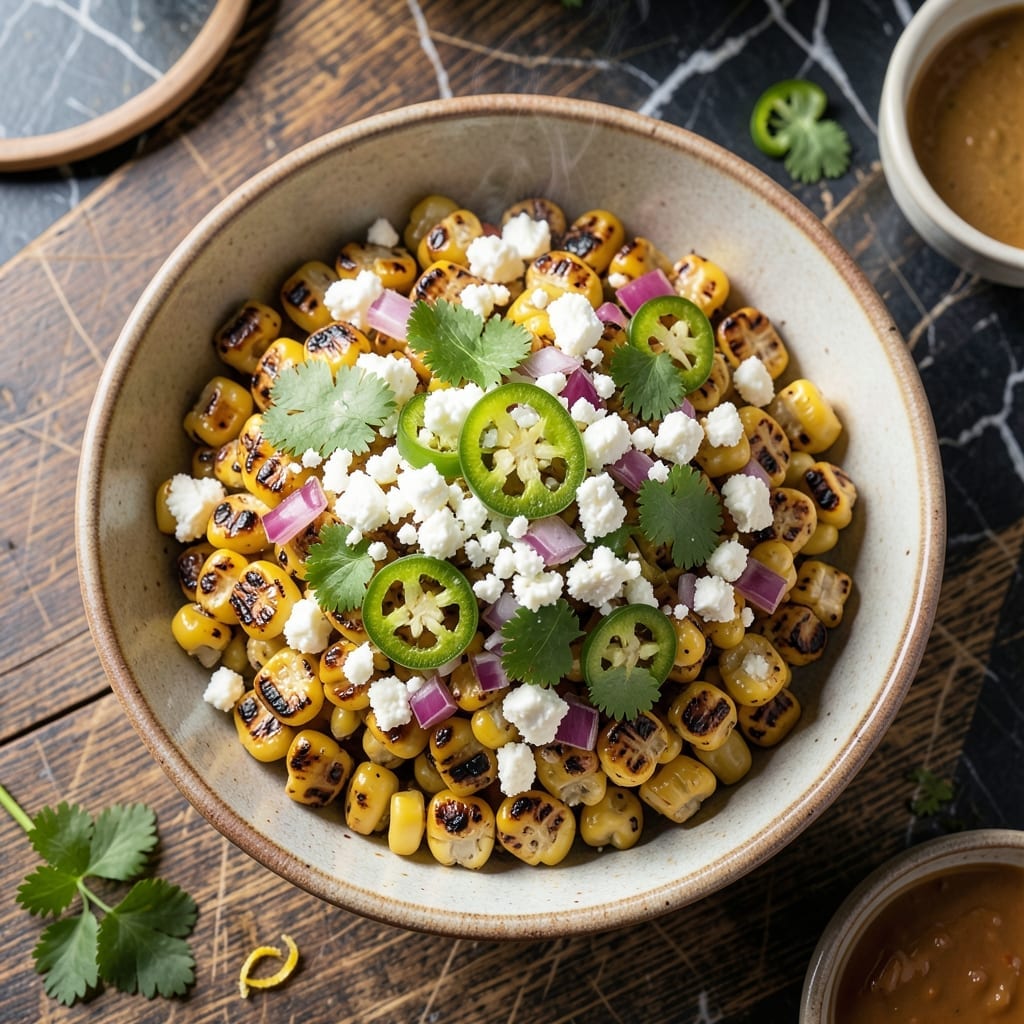 Grilled Mexican Street Corn Salad Recipe: Charred Kernels With Cotija and Lime Grilled Mexican Street Corn Salad Recipe: Charred Kernels With Cotija and Lime