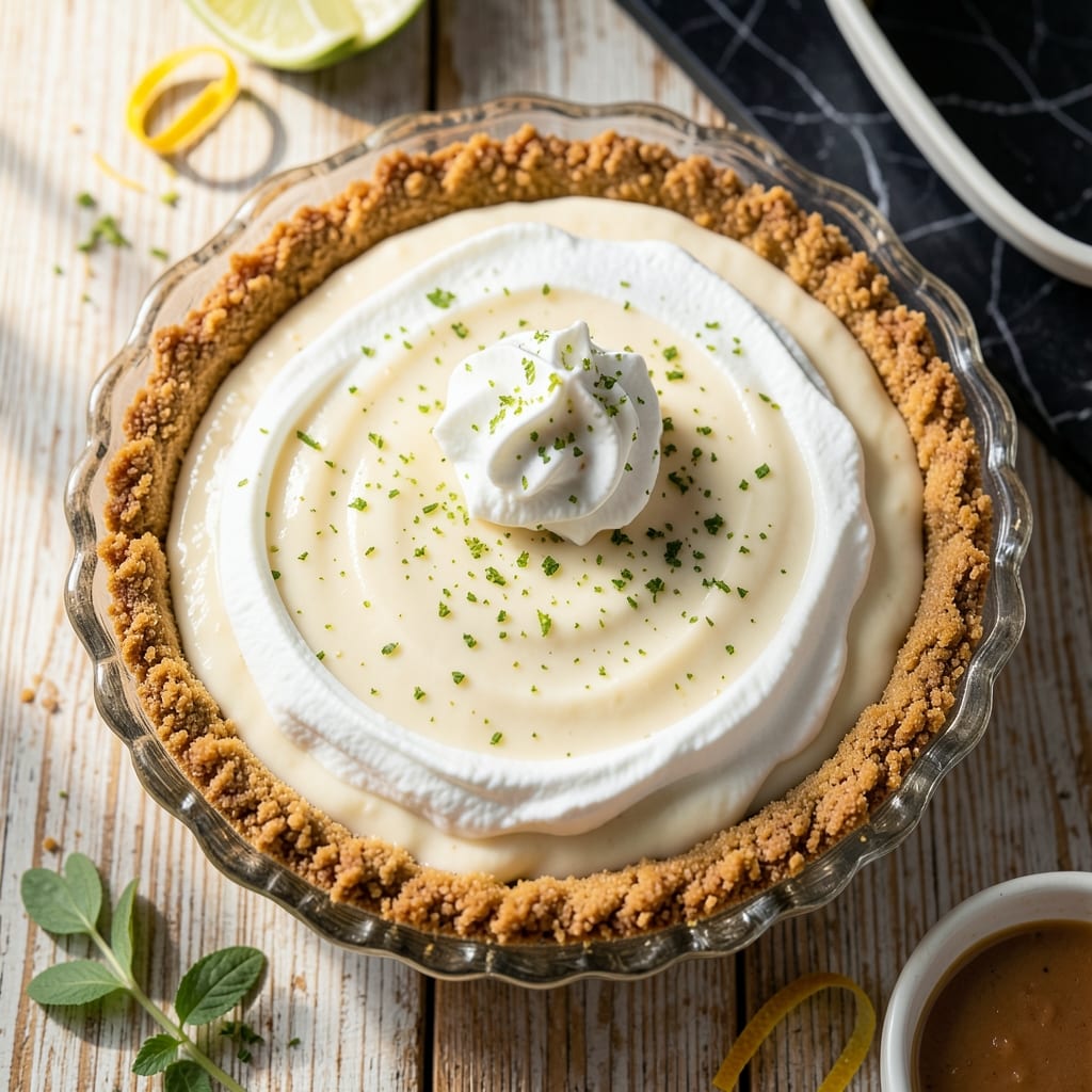 Recipe for Key Lime Pie Using Sweetened Condensed Milk: Tangy Citrus Custard in a Graham Crust