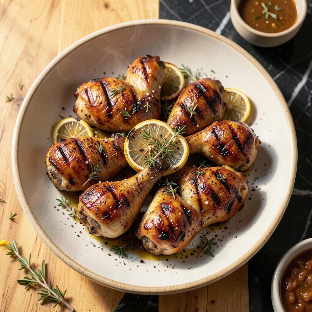 Chicken Drumstick Recipe Grill: Charcoal-Kissed With Spice Rub Crust