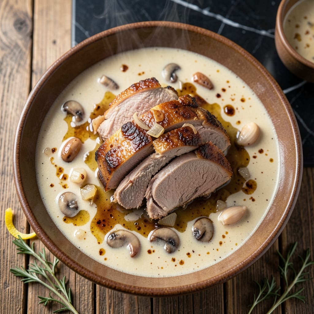 Pork Roast Recipe With Cream Of Mushroom Soup: Slow-Cooked Succulence in a Creamy Sauce
