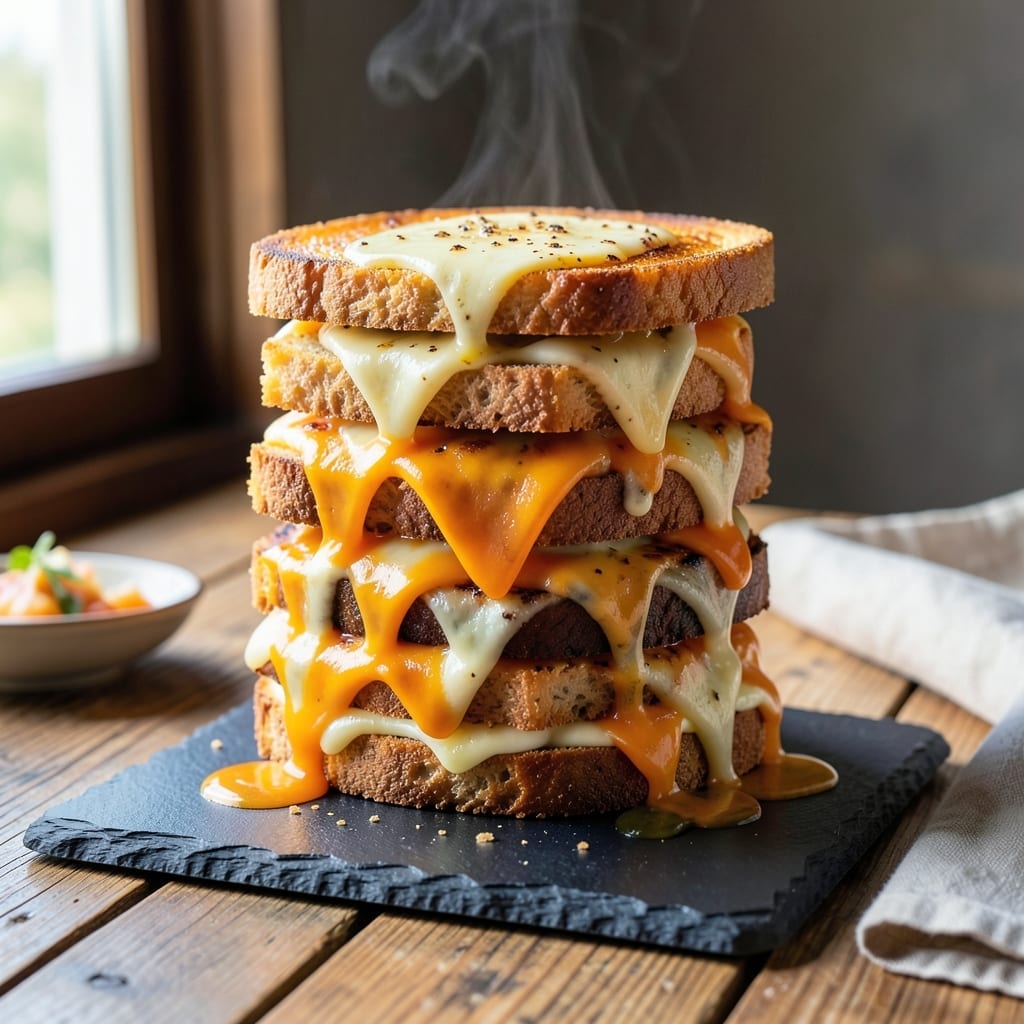 Crispy Grilled Cheese Sandwich Recipe: Golden Crust and Melty Centers
