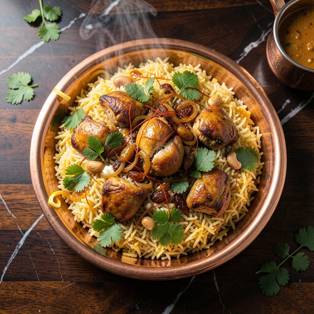 Hyderabadi Chicken Biryani Recipe: Fragrant Basmati with Saffron Infusion