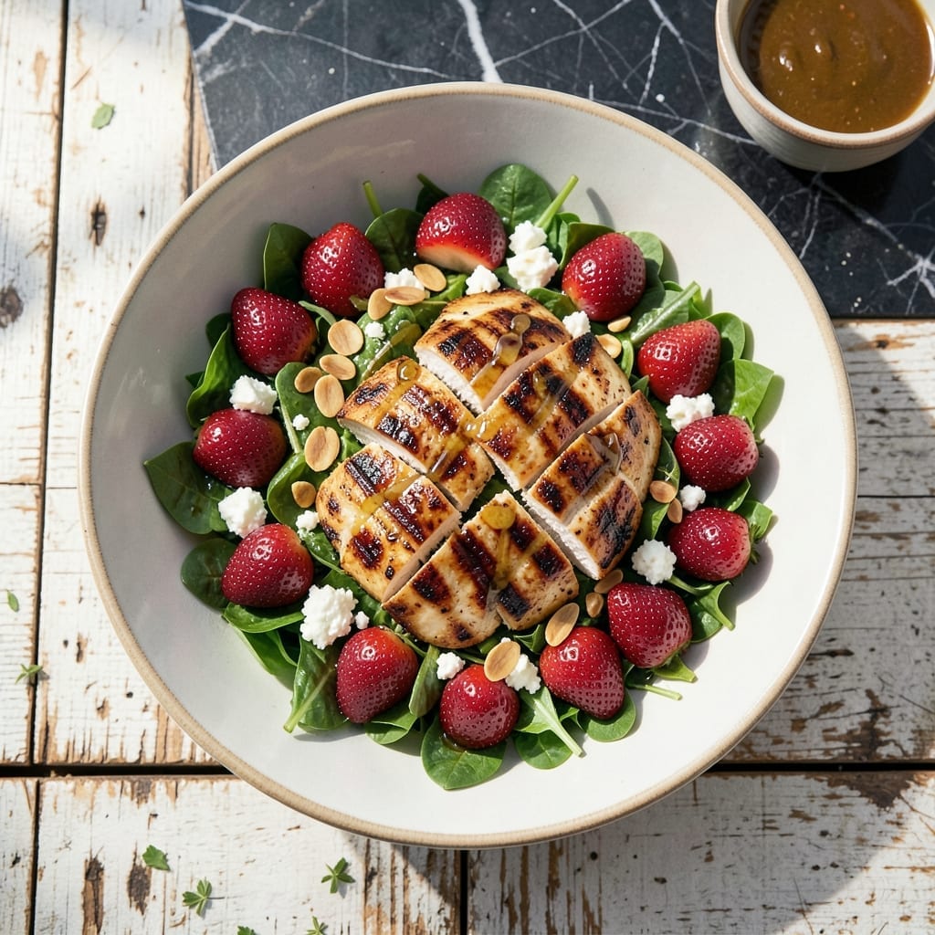 Longhorn Grilled Chicken And Strawberry Salad Recipe: Sweet-Savory Summer Bowl