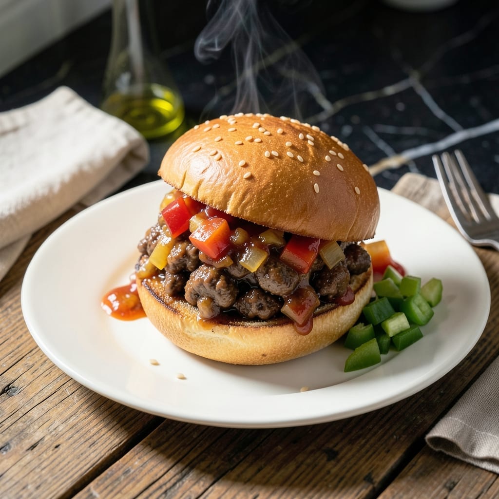 Simple Recipe for Sloppy Joes: Saucy Ground Beef Sandwiches in Minutes