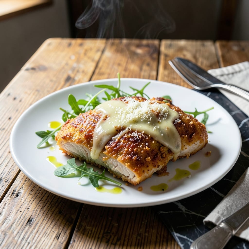 Recipe For Baked Chicken With Parmesan Cheese: Golden Crust and Moist Interior