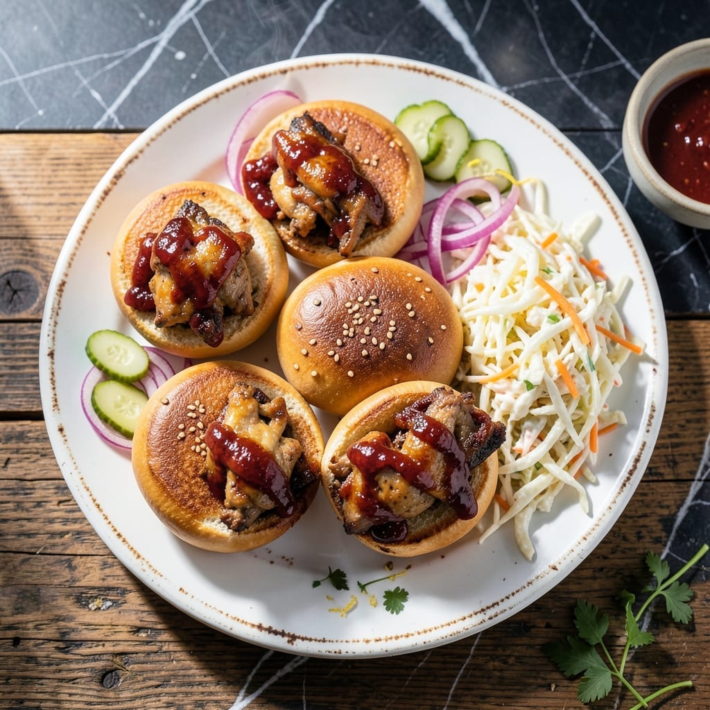Barbecue Chicken Sliders Recipe: Mini Buns With Smoky Sweetness