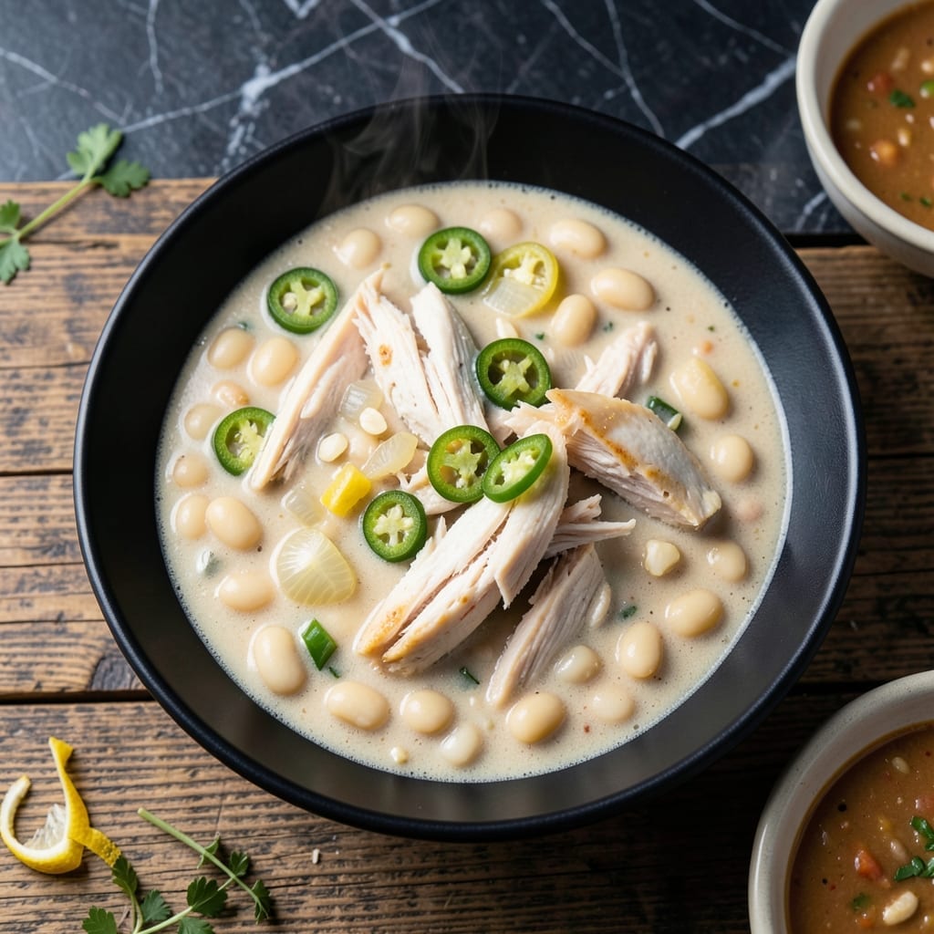 White Chicken Chili Recipe - Corn: Creamy Southwestern Bowl Without the Kernels