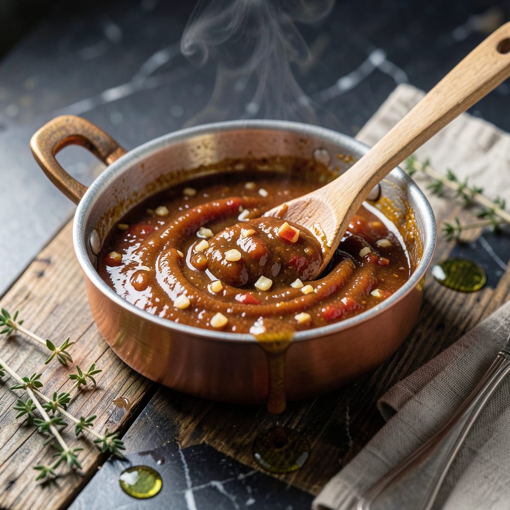Visual representation of aling jeanette bbq sauce recipe