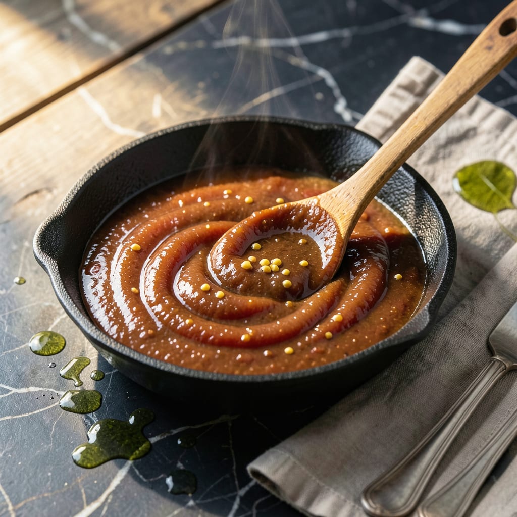 Visual representation of american bbq sauce recipe