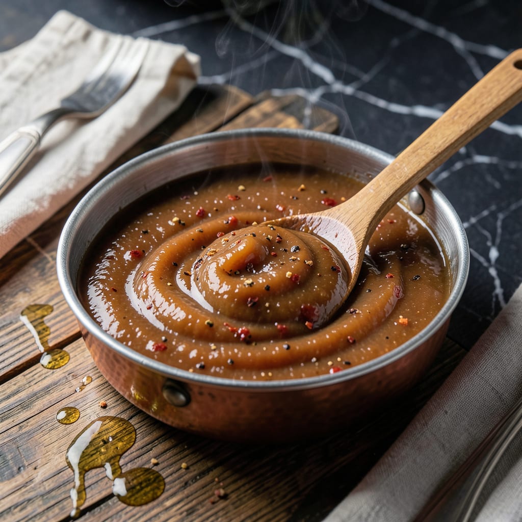 Comprehensive apple butter bbq sauce recipe visual reference