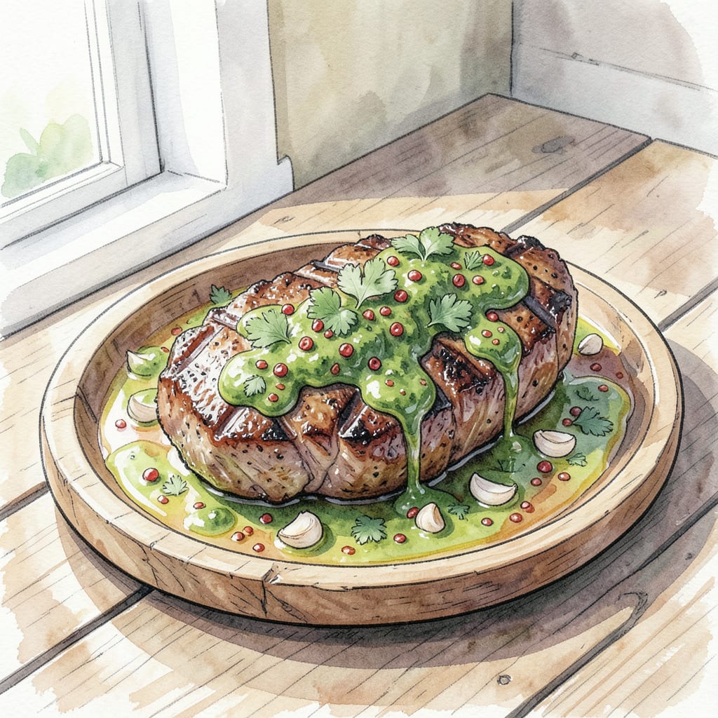 Visual representation of Argentine Chimichurri BBQ Sauce Recipe: Tangy Herb Flavor Boost