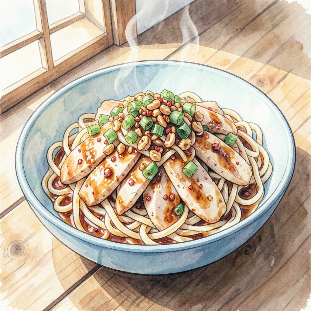 Visual representation of Asian Garlic Noodles Recipe: Savory Stir Fry Perfection
