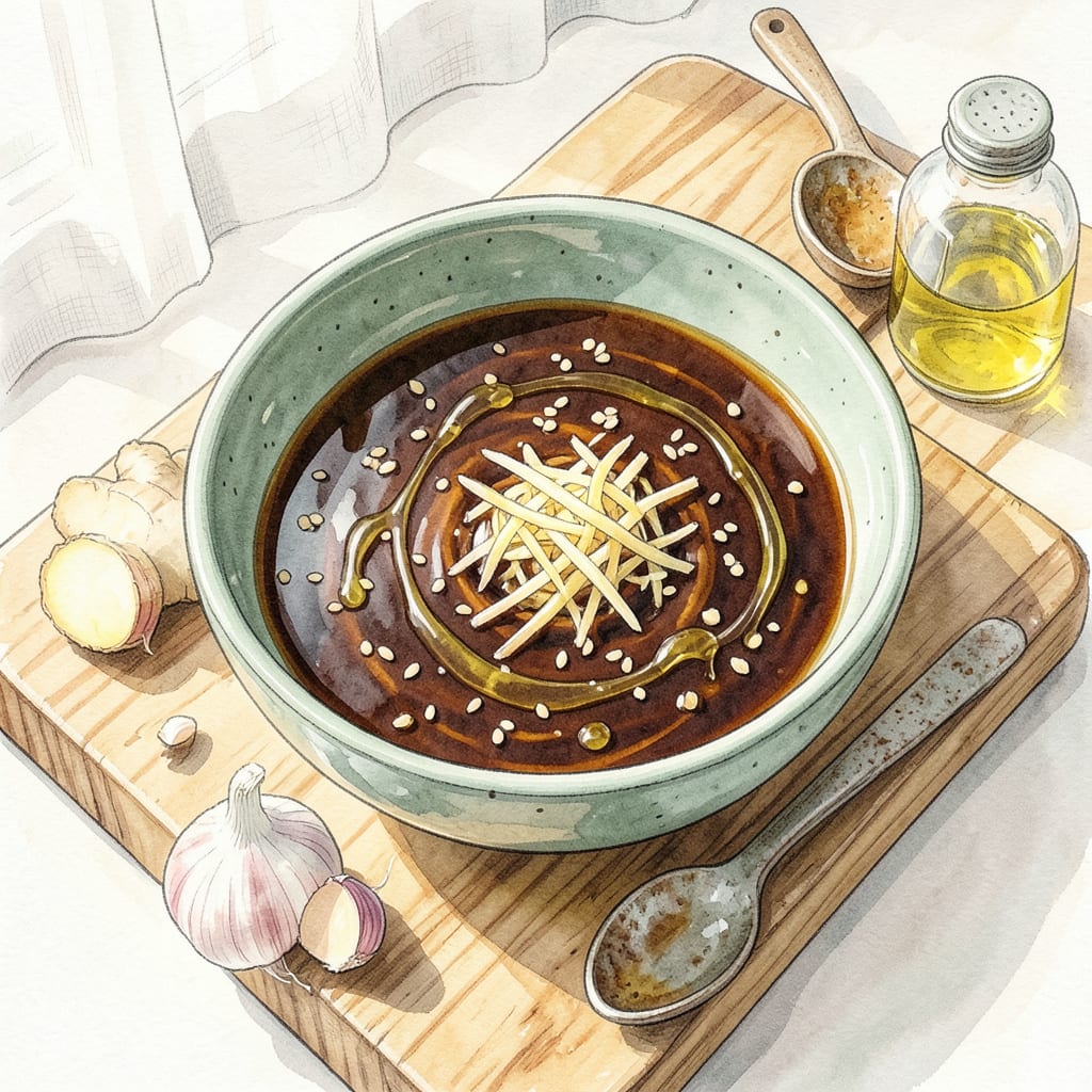 Complete Asian Salad Dressing Recipe: Tangy, Sweet, and Umami Packed Drizzle overview image