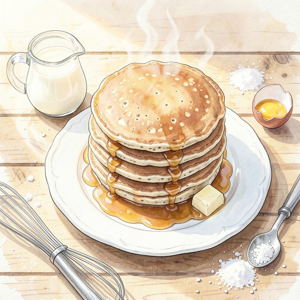 Aunt Jemima Style Pancakes Recipe: Fluffy Homemade Stacks Without the Mix illustration with key details