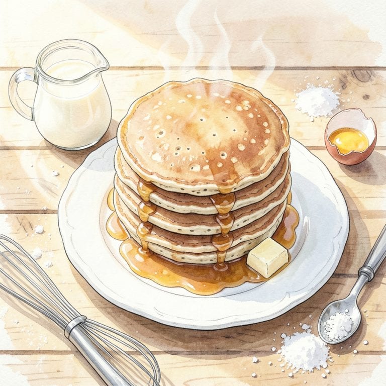Aunt Jemima Style Pancakes Recipe: Fluffy Homemade Stacks Without the Mix illustration with key details
