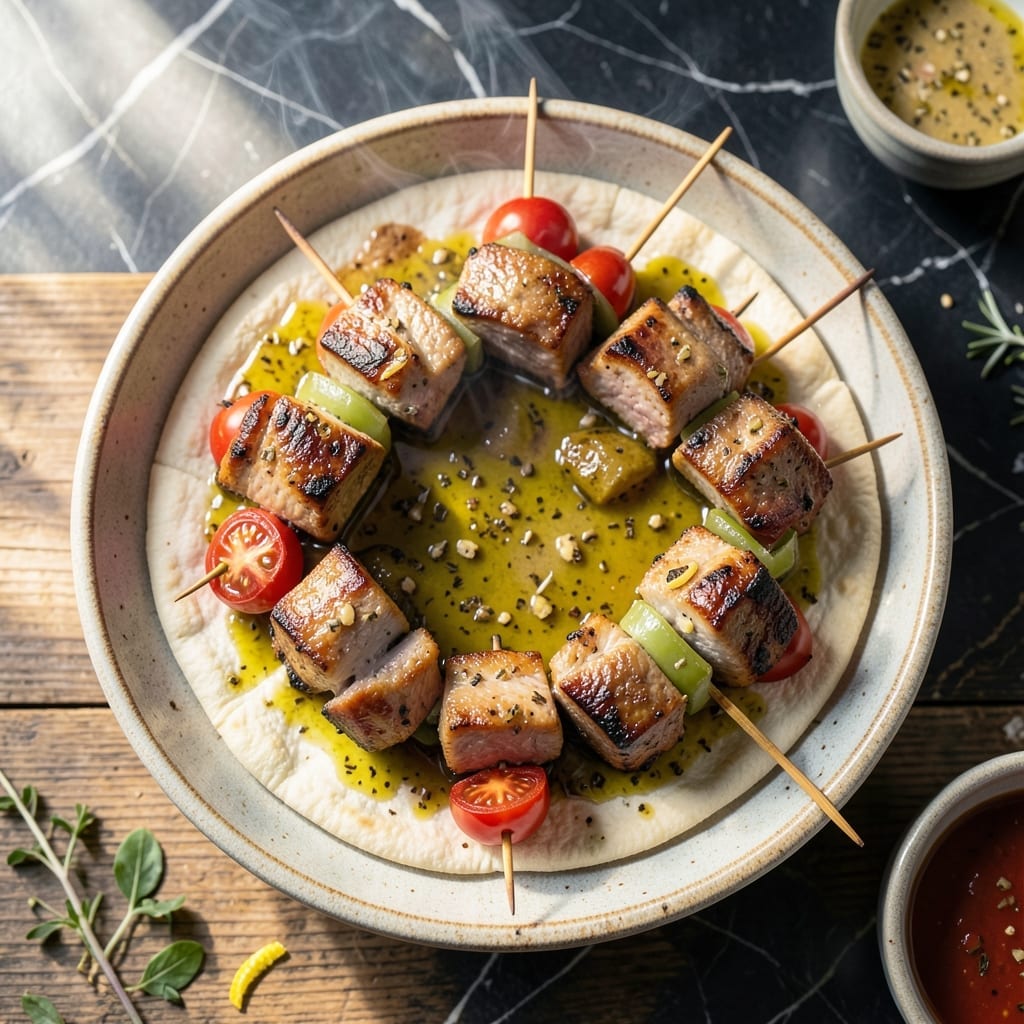 Pork Souvlaki Recipe Rick Stein: Mediterranean Grilled Skewers With Citrus Zing
