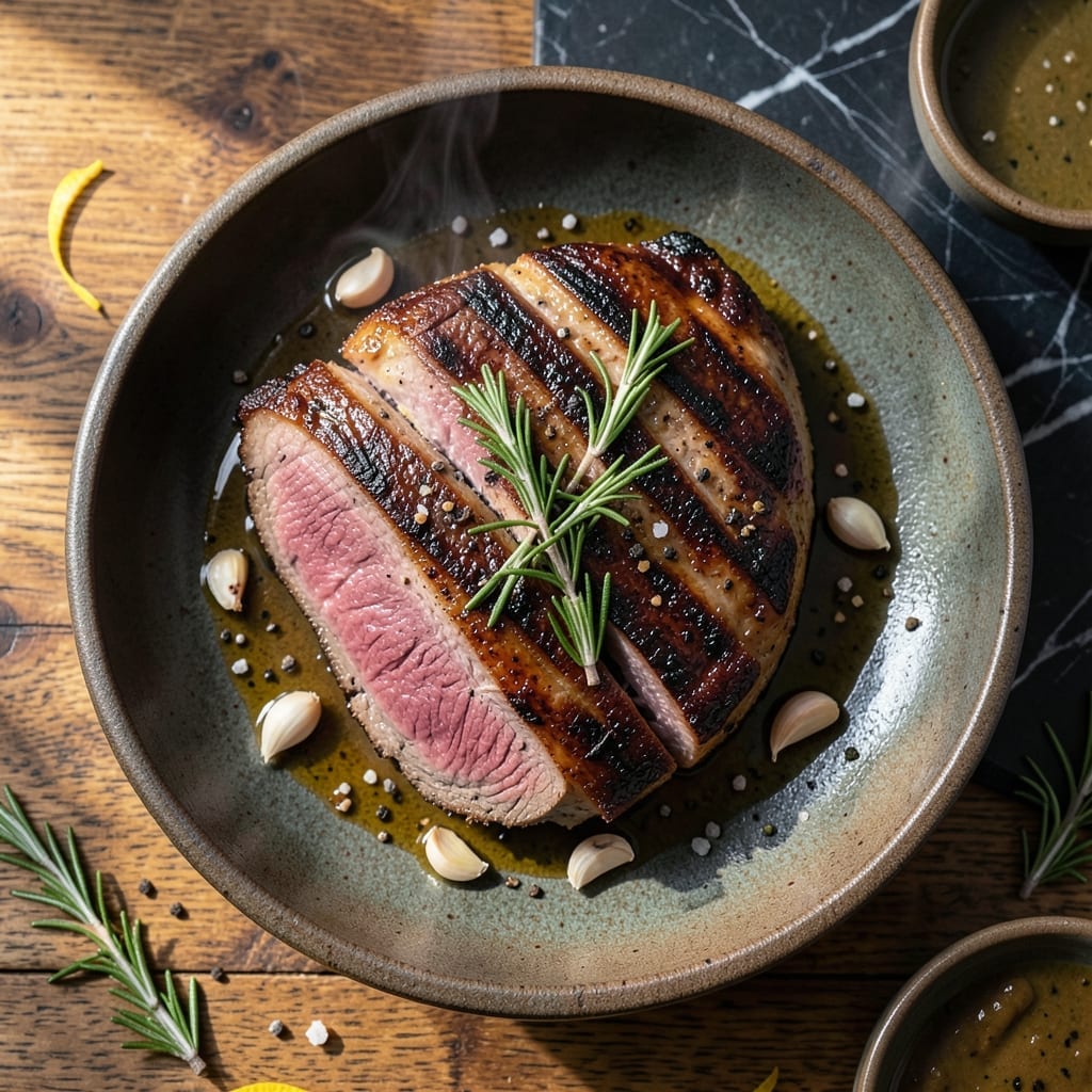 Grilled Rump Roast Recipe: Open-Fire Char With Garlic-Rosemary Rub