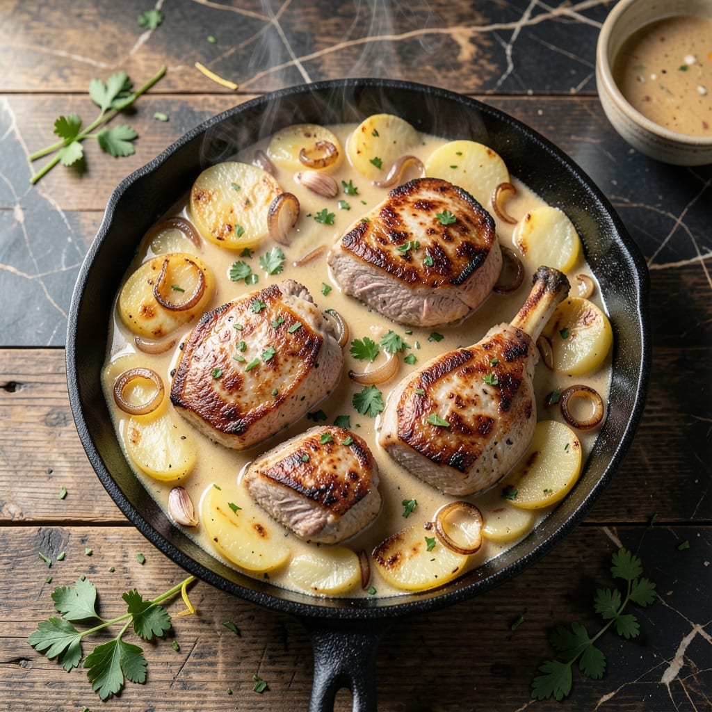 Recipe For Pork Chop And Potato Casserole: One-Dish Savory Comfort