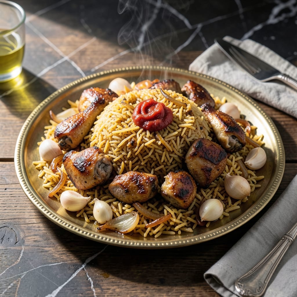 Recipe for Kabsa Rice: Spiced Middle Eastern Feast in One Pot