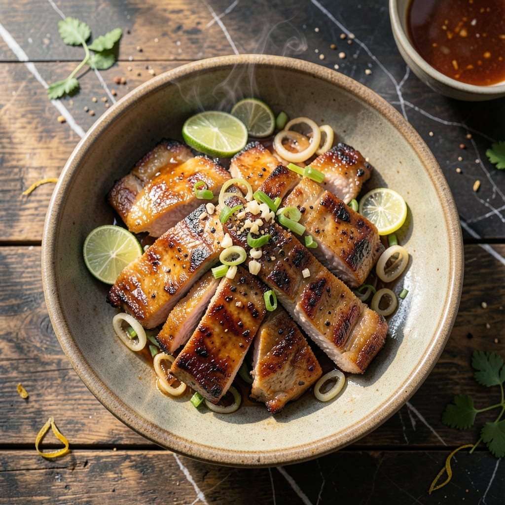 Grilled Lemongrass Pork Recipe: Aromatic Herb Infusion With Charred Sweetness