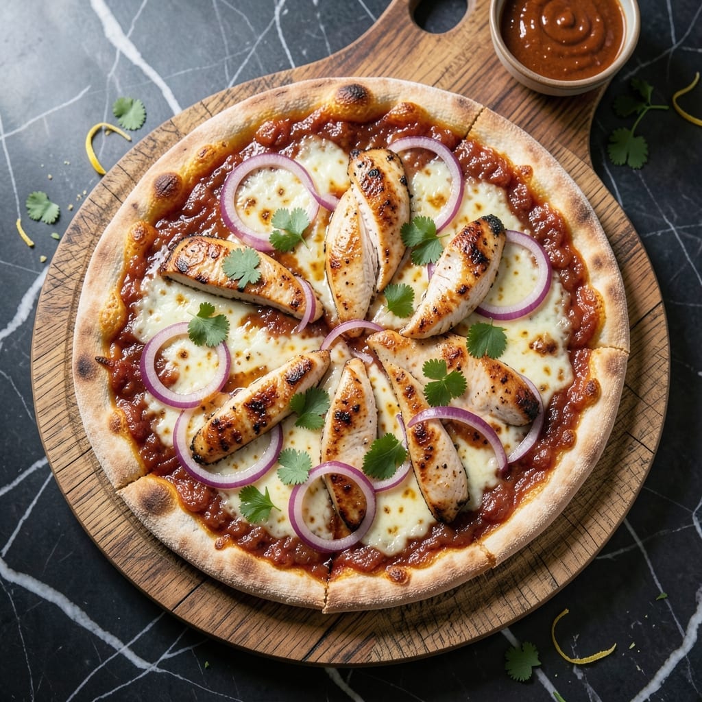 Barbecue Chicken Pizza Recipe Healthy: Whole Wheat Crust With Smoky BBQ Flavor