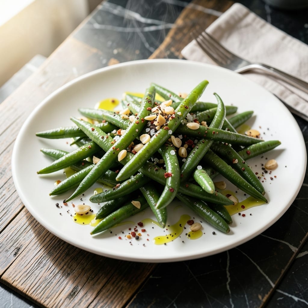 Seasoned Green Beans Recipe: Crisp-Tender With Garlic Kick