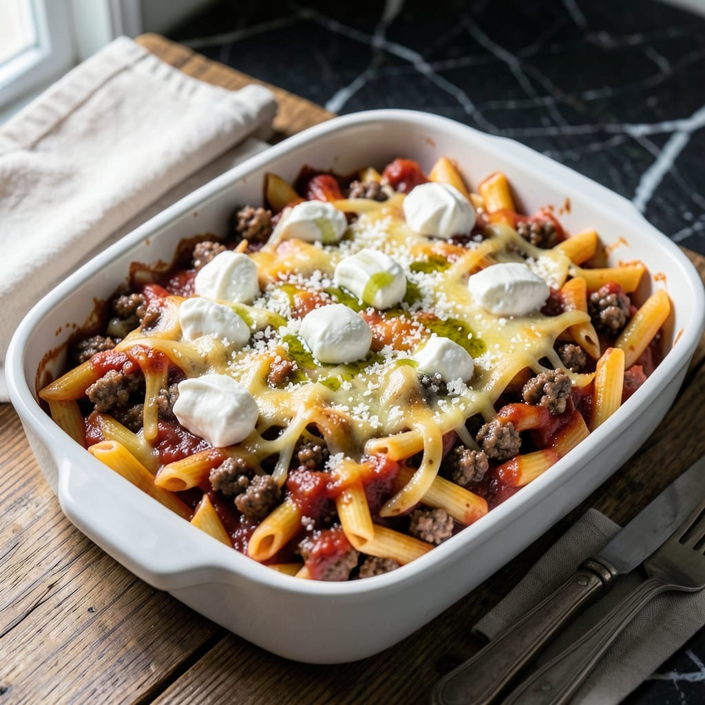 Recipe For Pasta Bake With Ground Beef: Cheesy Layers of Savory Satisfaction