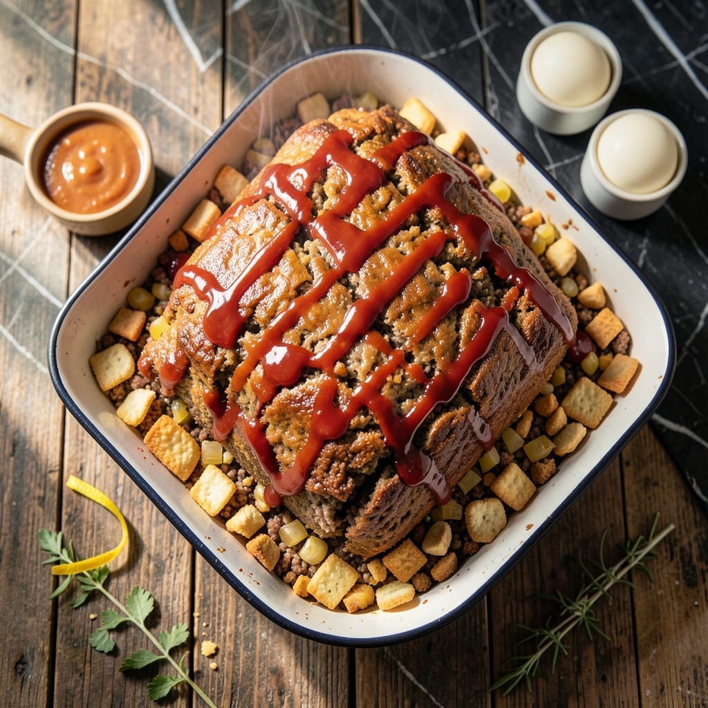 Meatloaf Recipe With Crackers and Eggs: Savory Homestyle Loaf With Crunchy Texture