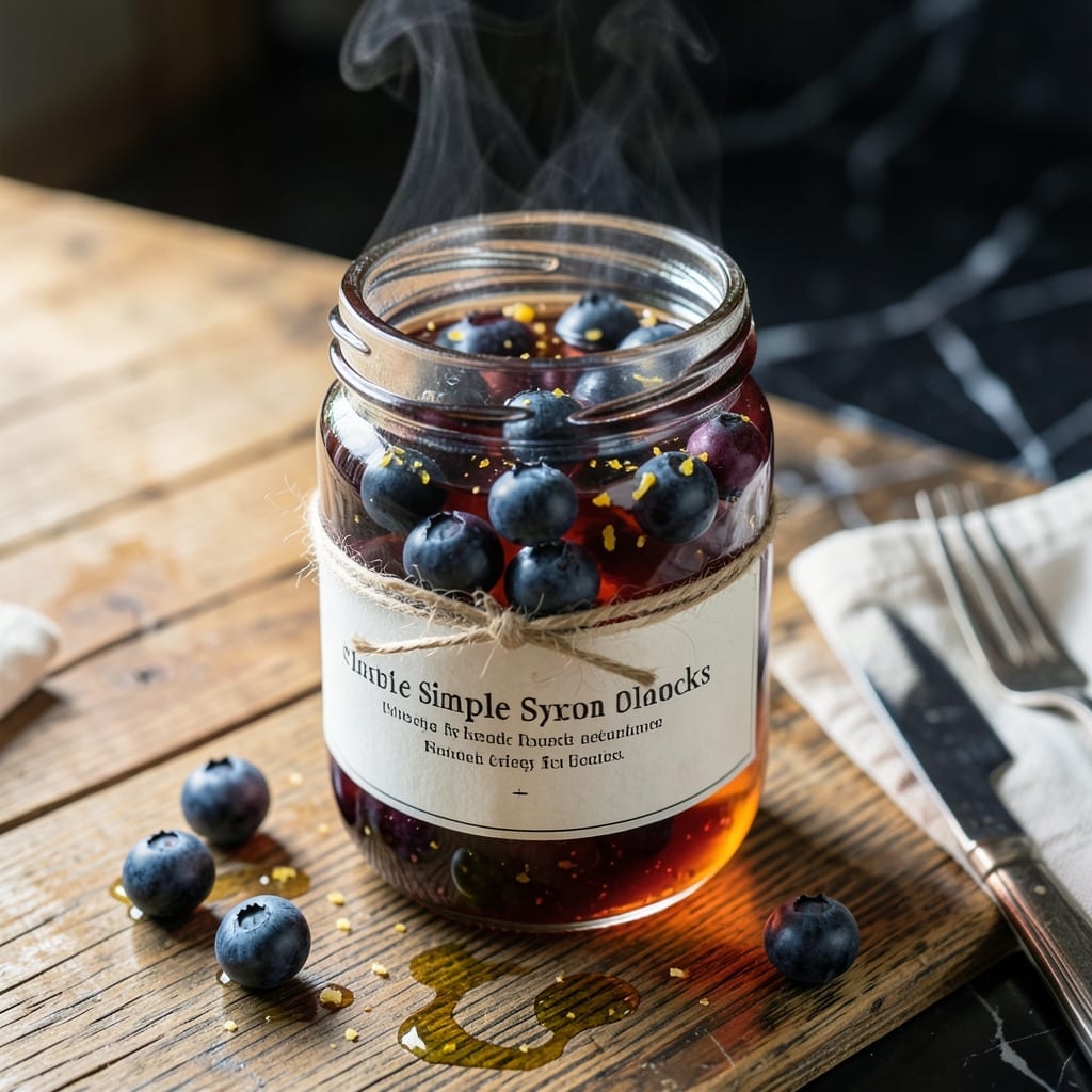 Blueberry Simple Syrup Recipe For Cocktails: Vibrant Fruit-Infused Sweetener