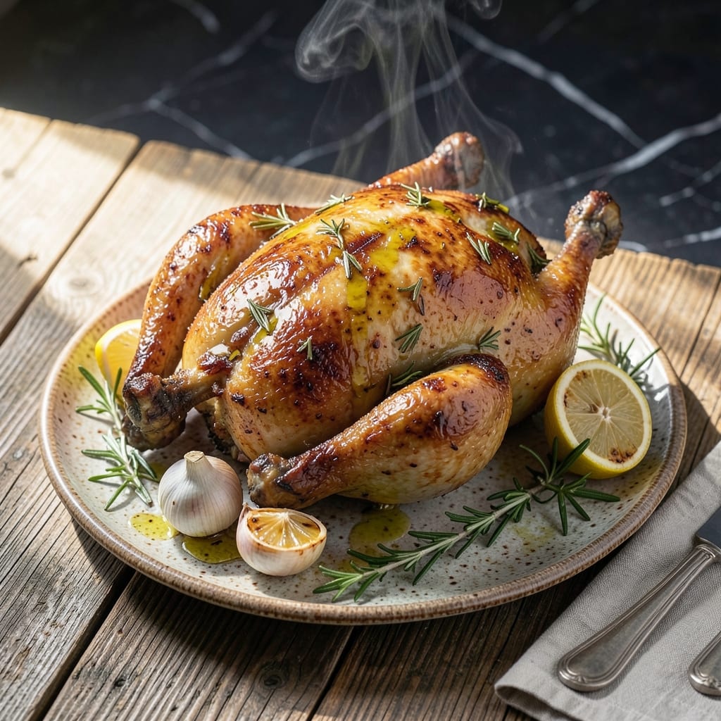 Jamie Oliver's Mediterranean Roast Chicken Recipe: Herb-Infused Golden Crispiness