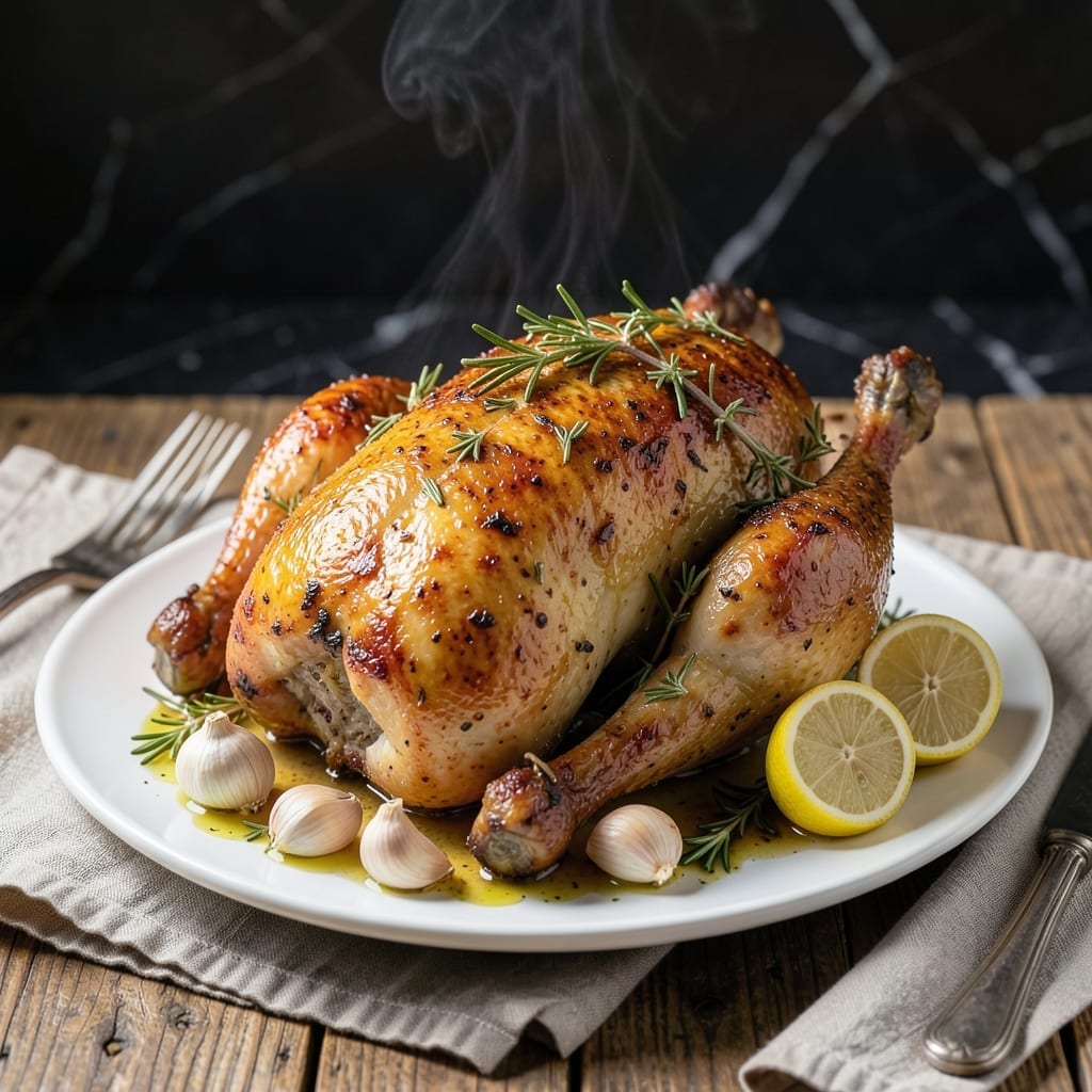 Herb Roasted Chicken Recipe Rosemary: Aromatic Crust With Juicy Meat